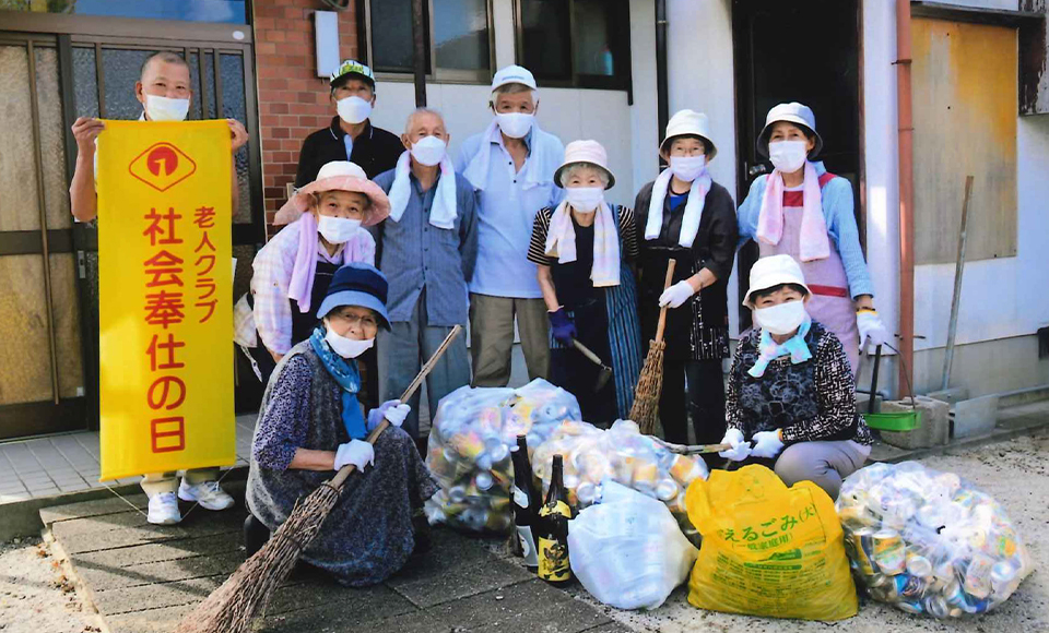 美しいまち、小城市の老人クラブ！
